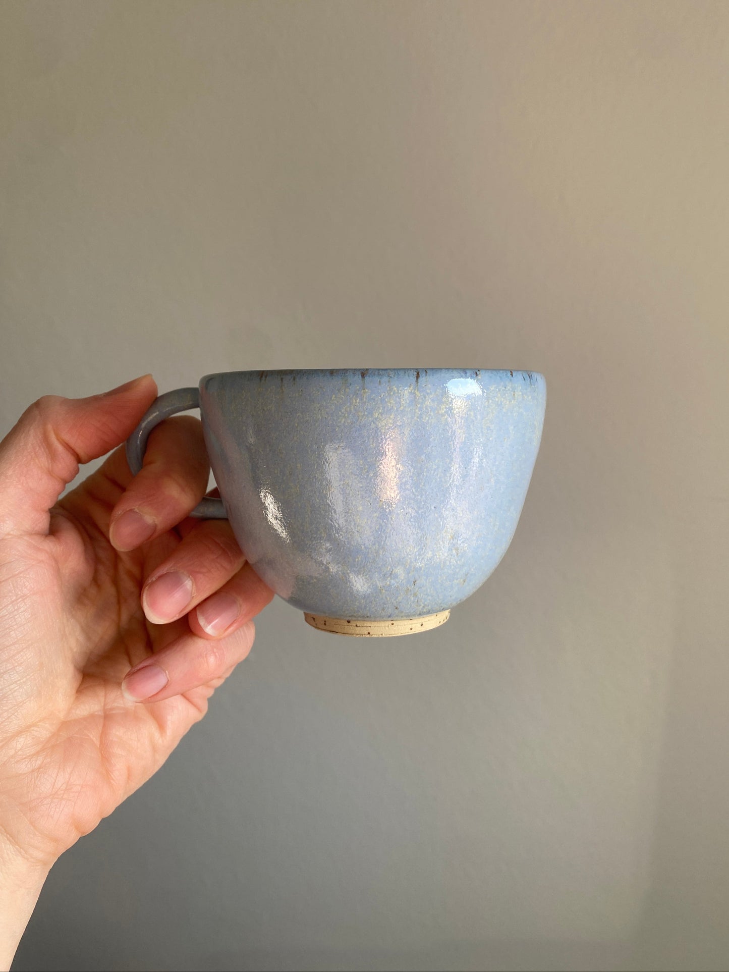 Unika Cup with Handle ~ Solid Blue 220 ml