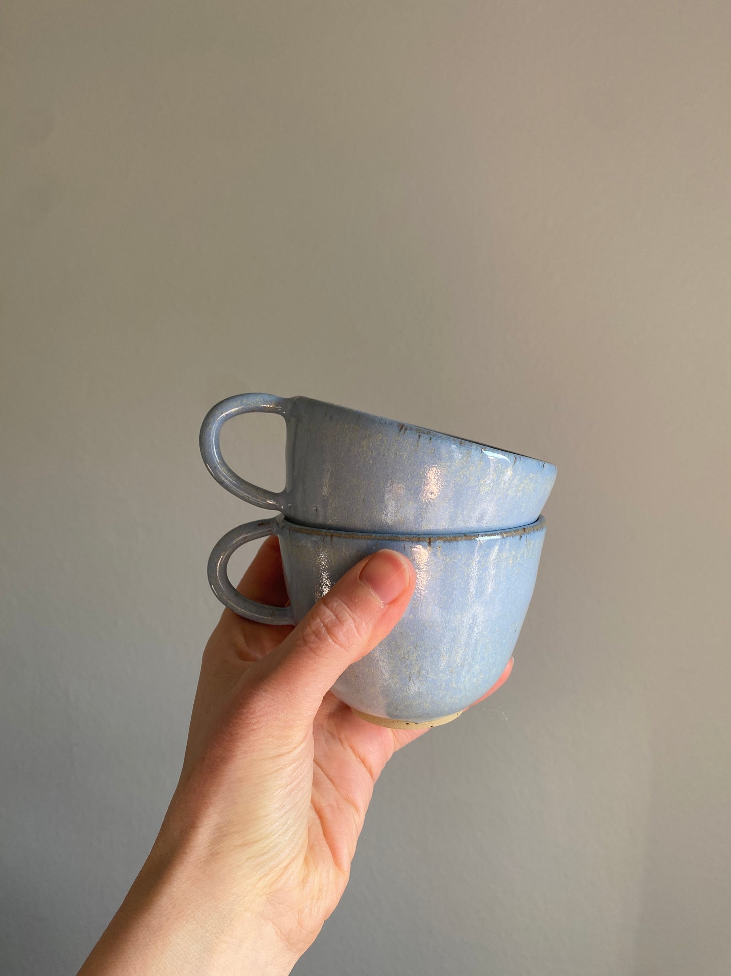 Unika Cup with Handle ~ Solid Blue 220 ml