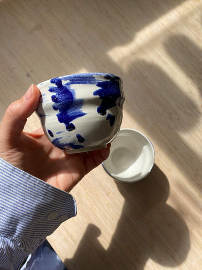 Curvy Cup ~ Blue Stroke 240 ml